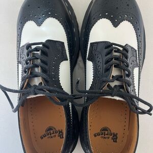 Dr. Martens Two-Tone Black and White Oxfords